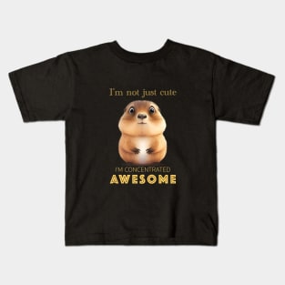 Marmot Concentrated Awesome Cute Adorable Funny Quote Kids T-Shirt